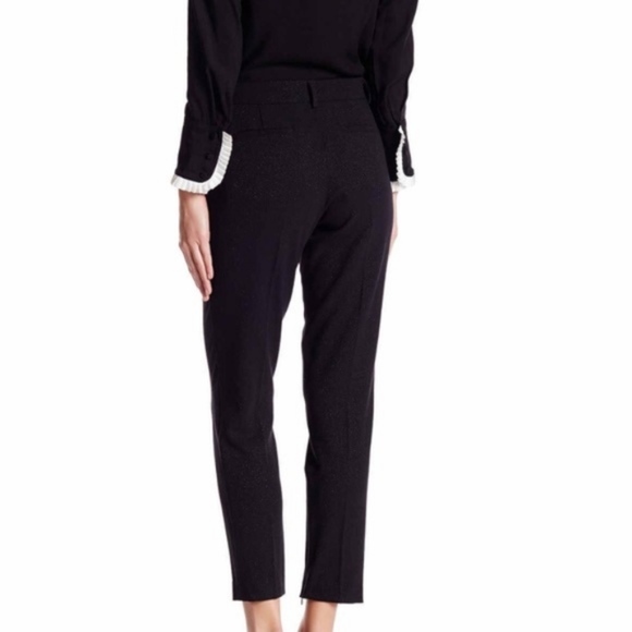 ABS Allen Schwartz Black Cropped Sparkle Black Pant NWT - Picture 5 of 7